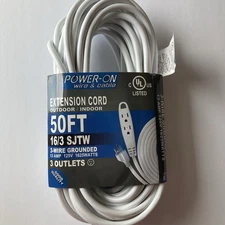 Kasonic 50 Ft Extension Cord Outdoor/Indoor 16/3