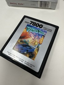 Fatal Run Atari 7800 1990 CIB Warranty Insert And Plastic TESTED WORKING