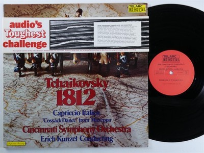 TCHAIKOVSKY 1812 / Capriccio Italien ERICH KUNZEL - TELARC LP NM gatefold B146