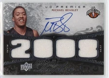 2008-09 UD Premier Materials /199 Michael Beasley #102 Rookie Auto RC