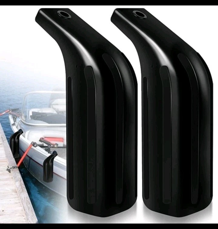 Low Freeboard Bootsfender, Boot Stoßstangen zum Andocken, tragbares Bassboot schwarz - Bild 2 von 4