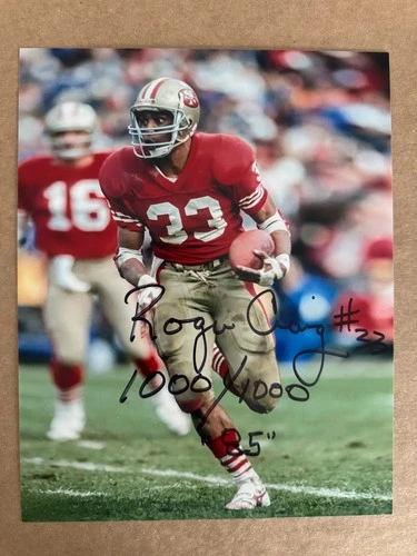 Roger Craig signed SAN FRANCISCO 49ERS 8 X 10 photo