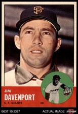 1963 Topps #388 Jim Davenport 5.5 - EX+