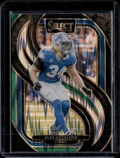 2024 Panini Select #104 Alex Anzalone Black & Green Prizm Shock