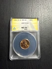 1957-D Penny ANACS MS66 Red