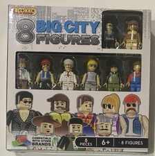 New Blokko Big City Collection Miniature Figures 8 Total Compatible