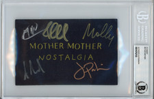 Mother Mother BAND SIGNED Nostalgia Album Art Postcard Card BAS Beckett COA Auto