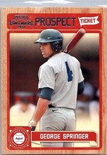 2011 Playoff Contenders - Prospect Tickets George Springer #RT19 (RC)
