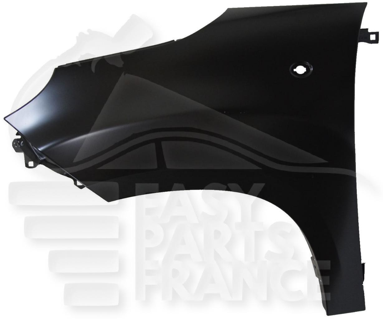 Aile avant gauche Fiat 500L 06/17 carrosserie berline avec logement feu