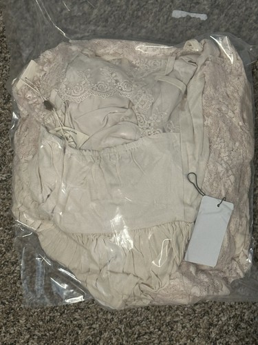 Joyfolie Catrin Mia Joy Princess Girls Lace Chiffon Long Dress Beige Size 12 - Picture 13 of 13