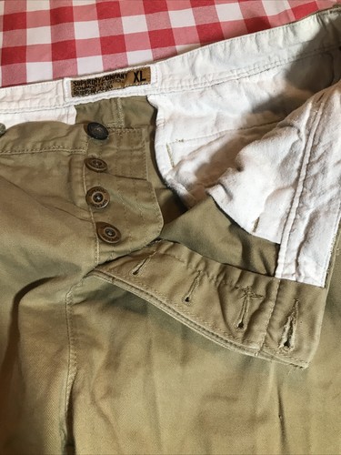 Superdry Commodity Edition Khaki Chinos Trousers Button Fly XL Slim Fit 36w - Picture 16 of 20