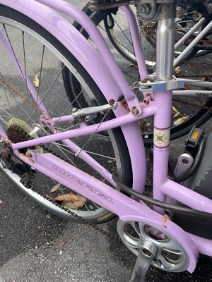 Barely used Micargi Emmy V7 bike purple 7 gears beach cruiser with