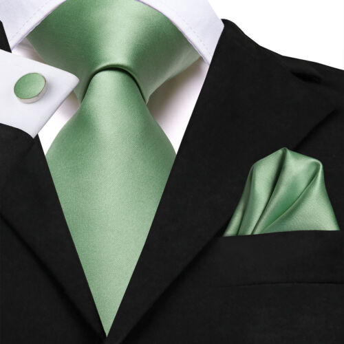 Herren Krawatte Klassisch Hochzeit Krawatte und Einstecktuch Manschettenknöpfe Set Paisley - Bild 234 von 253