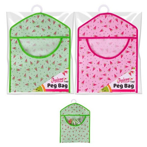 NEW PEG BAG HANGER PINK OR GREEN CLOTHES LINE WASHING LAUNDRY BASKET UK SELLER - Picture 3 of 5