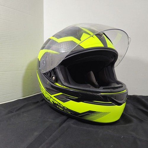 Scorpion EXO Bright Yellow Black Carbon Fiber Racing Full Face Helmet Sz XXL - Picture 21 of 24