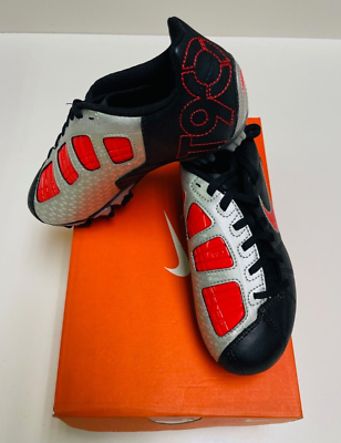 Nike Jr. Total90 Shoot III FG Kids Soccer Shoes Black-Red | eBay