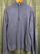 Men  s Navy Izod light weight sweater