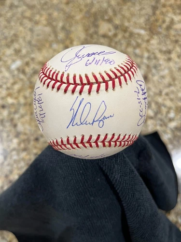 Nolan Ryan autographed 7 catcher's baseball Limited Edition #347 with COA