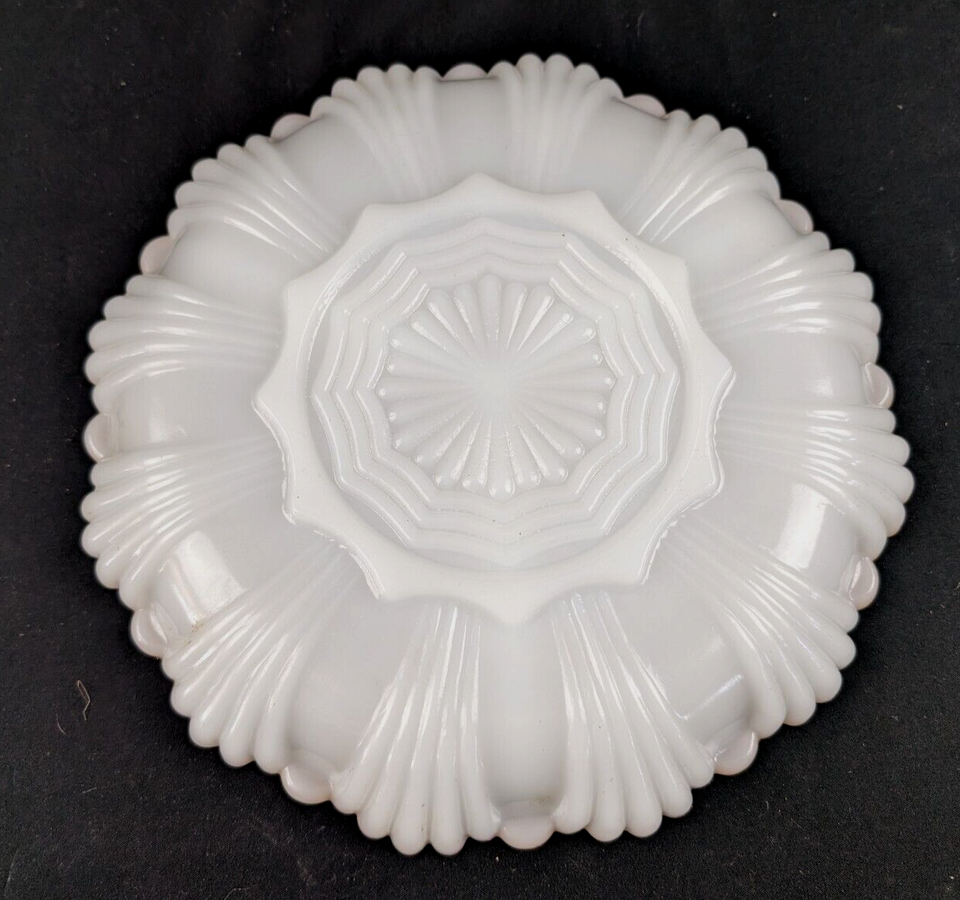 Vintage Anchor Hocking Fire King Milk Glass Divided Serving Dish Gold Trim 10” eBay