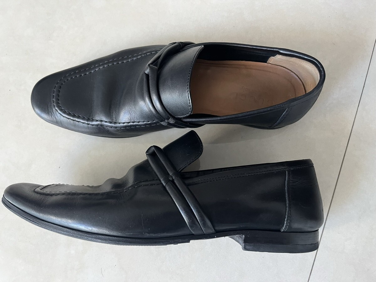 Gucci Black Leather Men\'s Loafers Size Men’s 9.5 Gucci Black Leather Loafers Men main image 2