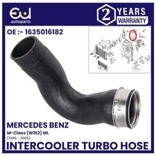 INTERCOOLER PIPE TURBO HOSE FOR MERCEDES BENZ M-CLASS W163 ML 270 CDI 1635016182