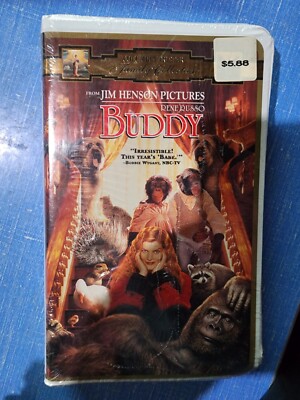 Jim Henson Pictures BUDDY Rene Russo 1998 Clamshell VHS Tape NEW SEALED HTF