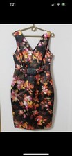 Versace Women Dress Sleeveless Silk Floral Print Size. 42