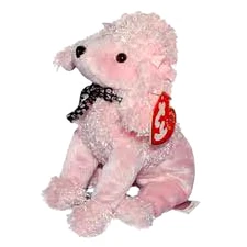 Ty Beanie Baby ❤️ BRIGITTE THE PINK POODLE 7" Stuffed Plush New MWMT's