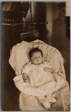 Baby In Stroller Real Photo RPPC Postcard E703