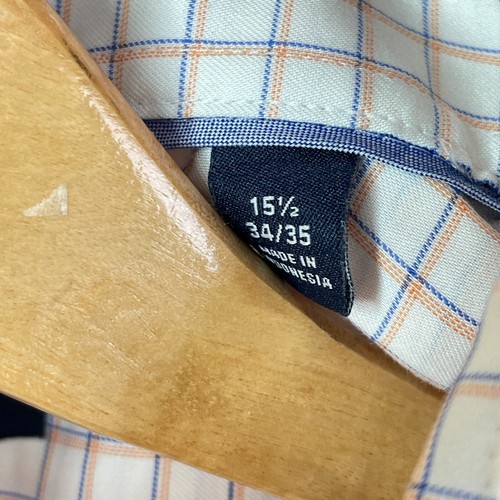 Tommy Hilfiger Dress Shirt Mens 15.5 Fits Large Pink Check THFlex Supima Stretch - Picture 11 of 14