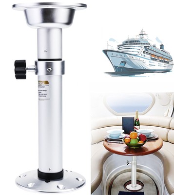 Removable Table Leg 500 718mm Height Adjustable 2 Sections Aluminum Alloy For RV