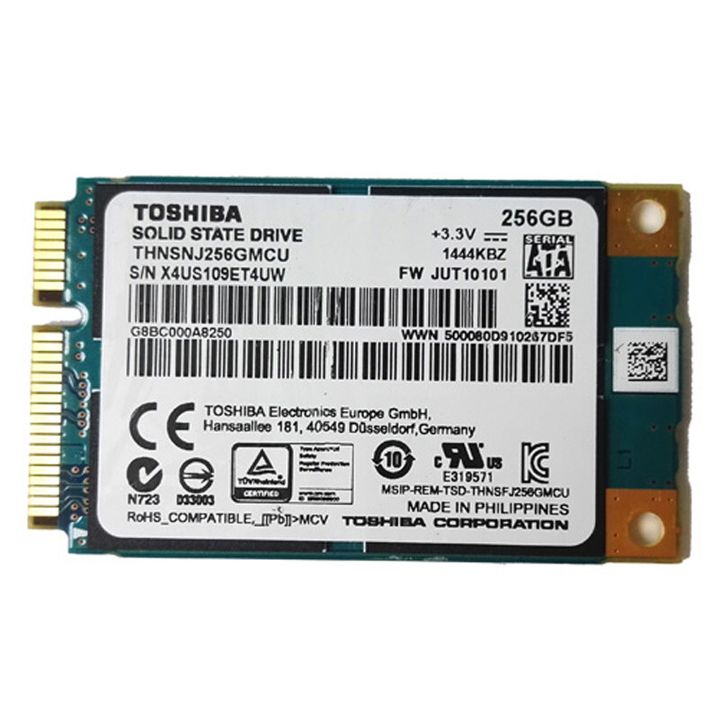 Toshiba 256GB mSATA SSD SATA 6Gb/s THNSNJ256GMCU Solid State Drive ...