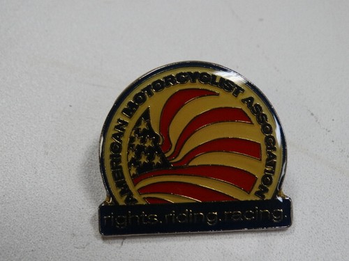 AMA (American Motorcycle Association) "Rights.Riding.Racing" Vest/Lapel Pin