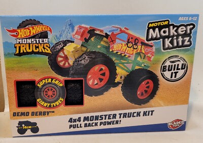 Hot Wheels Maker Kitz 4x4 Monster Truck Demo Derby Brandneu in Box