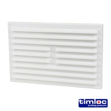 Timco Timloc Internal Plastic Louvre Grille Vent White 260x170 Draught Air Flow
