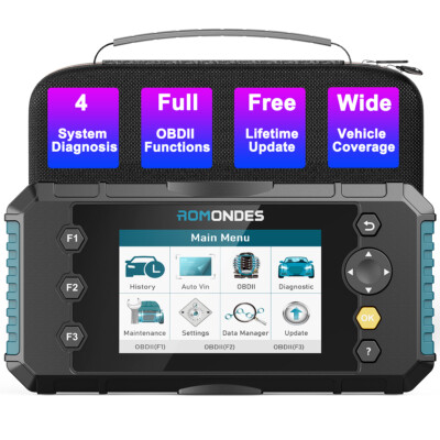 Romondes RD3000 OBD2 Scanner ABS SRS Engine System Diagnostic Tool EPB OIL Reset
