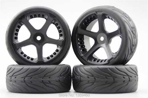 1/10 Onroad RC Auto Räder & Gummireifen für Traxxas 4tec - Hpi Rs4 Sprint2 - Bild 4 von 4