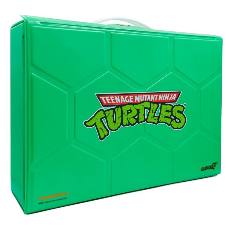 Super7 TMNT ReAction Michelangelo (Metallic Ver.) & Carry Case