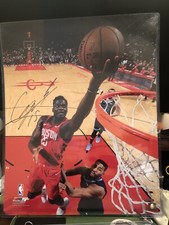 CLINT CAPELA Signed 16x20 Photo TRISTAR COA Houston Rockets Atlanta Hawks Auto