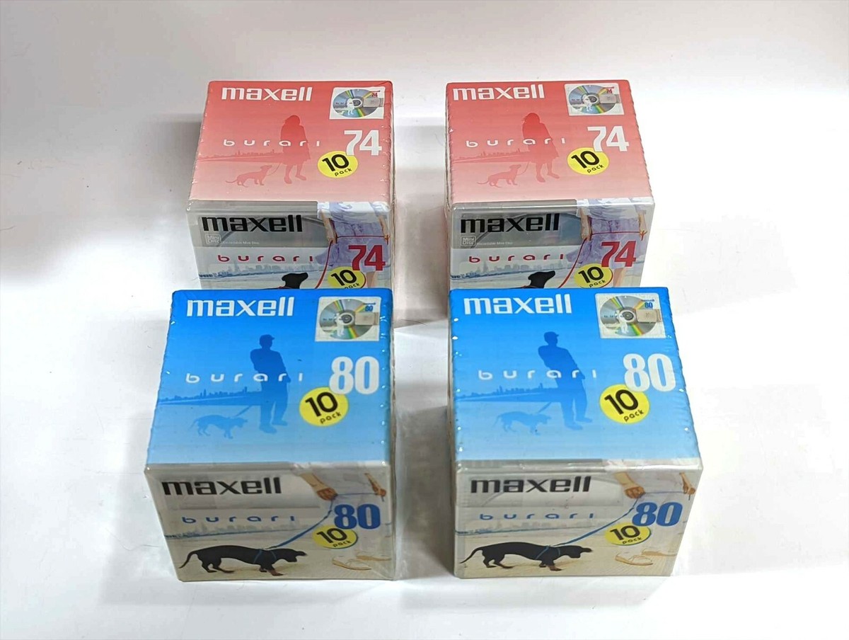 NEW SEALED x 40】Maxell MD Mini Disc 74 & 80min NEW SEALED x 40】Maxell MD Mini Disc 74 & 80min