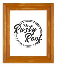 Distressed Cimarron - Burnt Orange Picture Frame - Solid Wood