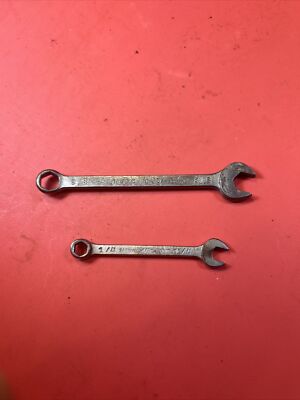 MAC TOOLS - Lot Of 2 Midget Combination Wrenches     6pt (1/4  CH8) (3/8  C3)