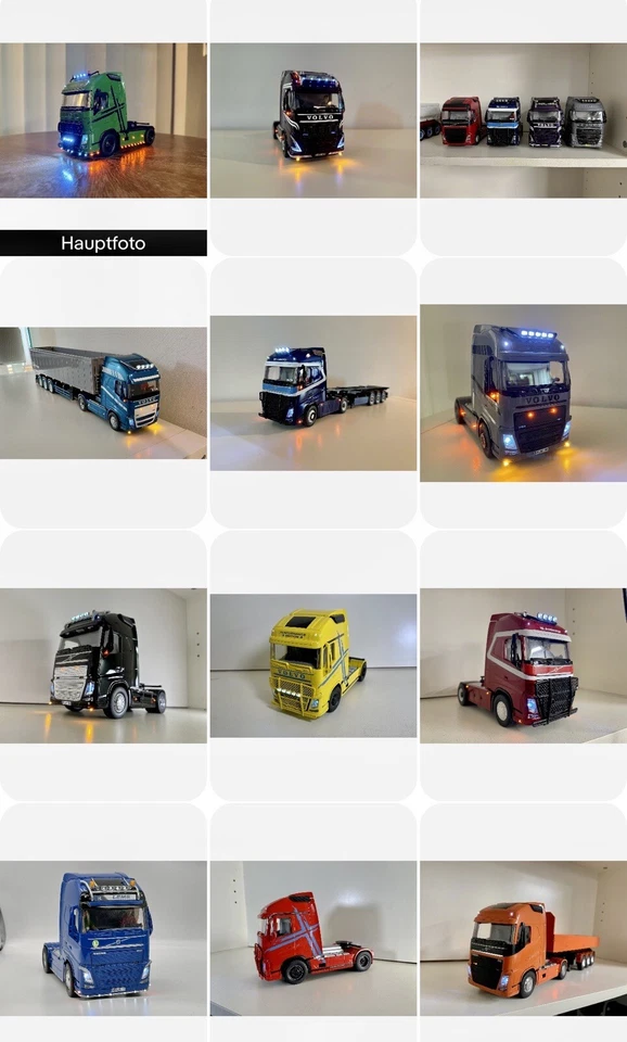 Siku Control LKW Volvo / Scania / MAN / Lackierung Umbau Lichtumbau