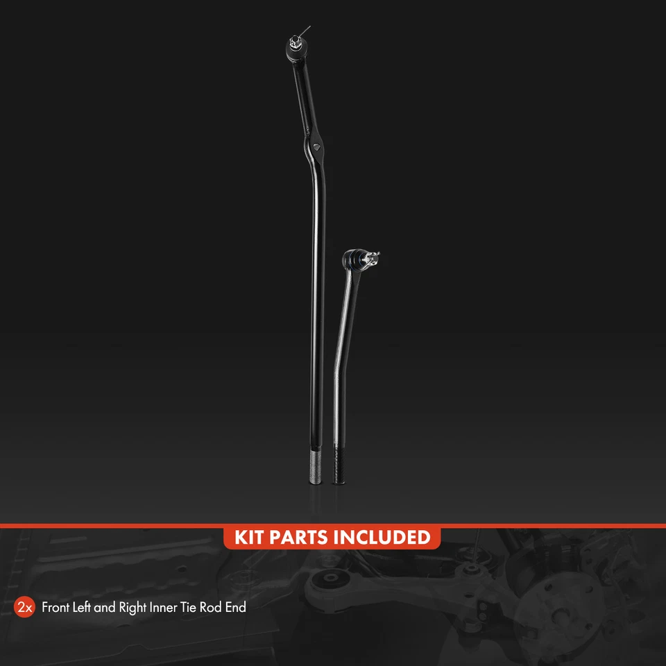 2x Extremidade interna dianteira da haste de amarração para Ford E-150 E-250 2008-2014 E-350 E-450 Super Duty - Imagem 3 de 4