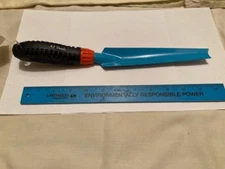 STEEL NARROW Garden BULB / PLANT  HAND SHOVEL / TROWEL - COVERED GRIP 12" LONG