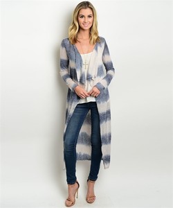 tie dye long cardigan