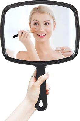 Hand Mirrors with Handheld,hand Held Mirror Small Mirrors Handle(6.7'' X 9.4'')