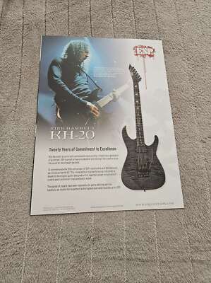 FPOT216 MAGAZIN WERBUNG 12X9'' ESP GITARREN - KIRK HAMMETT KH-20
