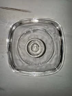 Vintage PYREX A-7-C Clear Glass Square Casserole Lid Replacement Lid Only