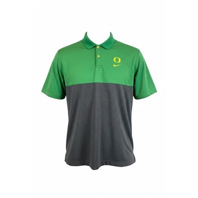 Nike Dri-FIT Oregon Ducks Polo Shirt Mens XL Green Grey Colorblock 891235-451